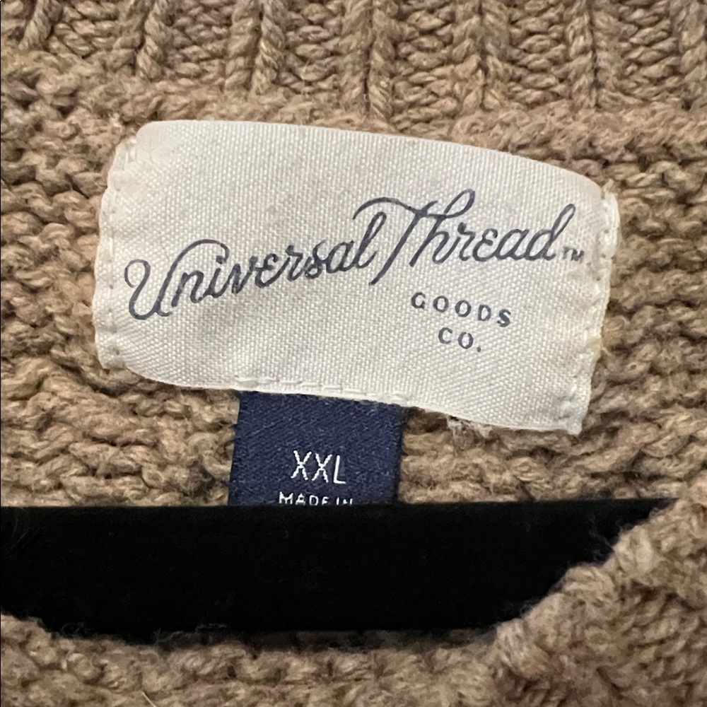 Universal Thread Tan Cable Knit Sweater - Picture 3 of 4